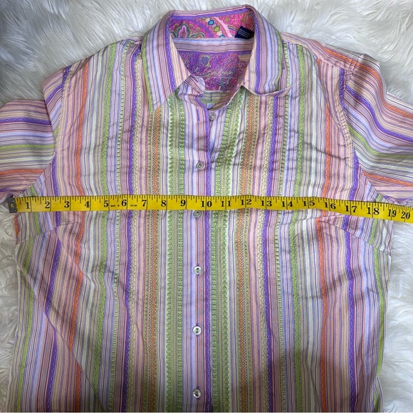 Robert Graham Knowledge wisdom truth multicolor longsleeve ladies top medium - Picture 9 of 10